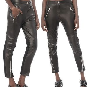 Alexander Wang Leather Moto Pants